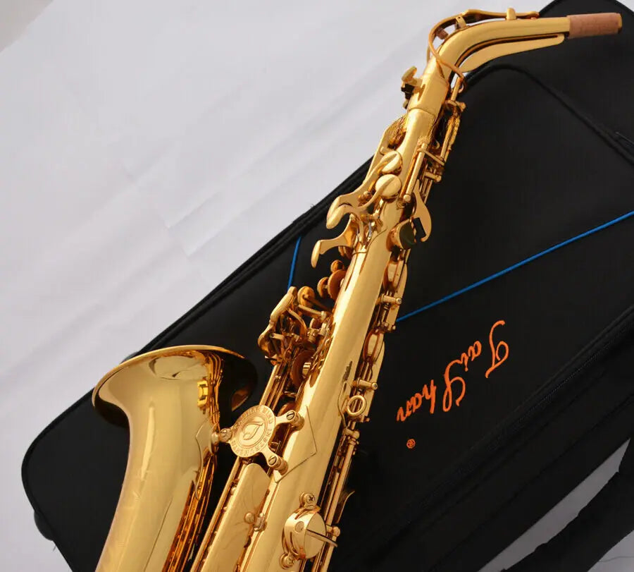 New Golden Alto Saxophone Eb Saxophone Professional Performance