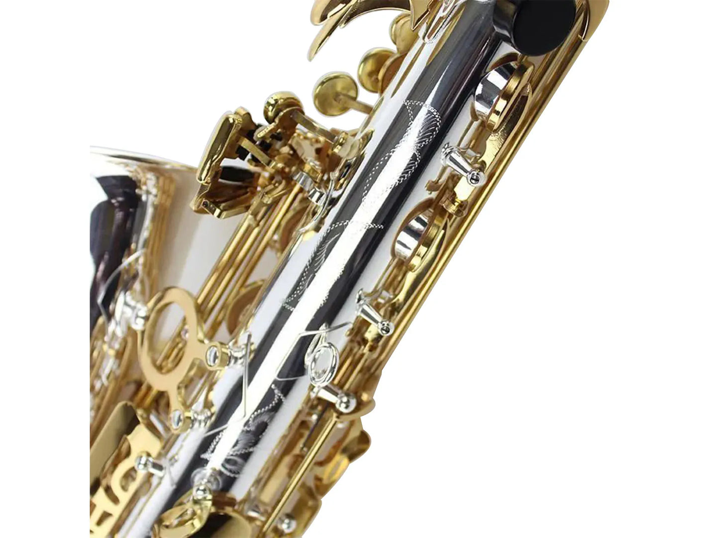 New Japanese Alto Saxophone Suzuki SZKA-X818GS musical instrument silver plated gold key Alto Promotional Free shipping