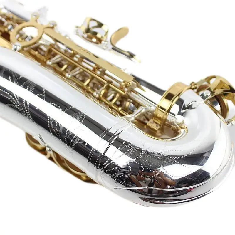 New Japanese Alto Saxophone Suzuki SZKA-X818GS musical instrument silver plated gold key Alto Promotional Free shipping