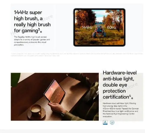 New OPPO Pad 2 Tablet Dimensity 9000 144Hz 11.61" LCD Screen 67W 9510 mAh Battery 13MP / 8MP Andrdid 13