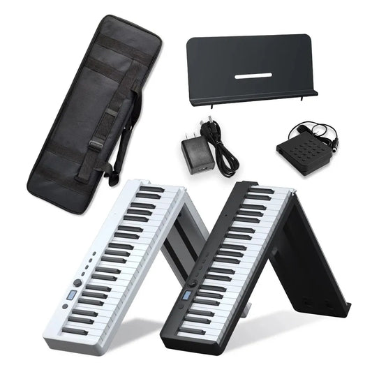 New Portable 88 Keys Foldable Digital Piano Multifunctional Electronic Keyboard Piano Student Musical Instrument