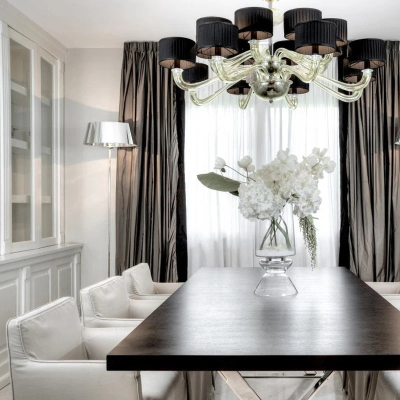 New Product Indoor Crystal Flower Decoration Villa Hotel Lobby Wedding Hall Custom K9 Crystal Led Candle Chandelier