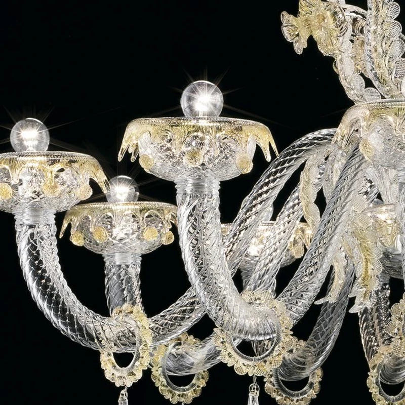 New Product Indoor Crystal Flower Decoration Villa Hotel Lobby Wedding Hall Custom K9 Crystal Led Candle Chandelier