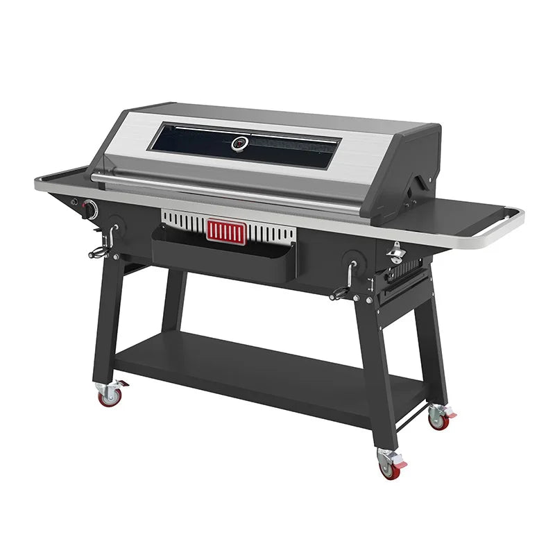 New Style Charcoal Barbeque Spit Roaster Barbecue Lamp Pig Spit Roaster BBQ Grill