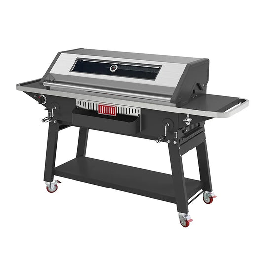 New Style Charcoal Barbeque Spit Roaster Barbecue Lamp Pig Spit Roaster BBQ Grill