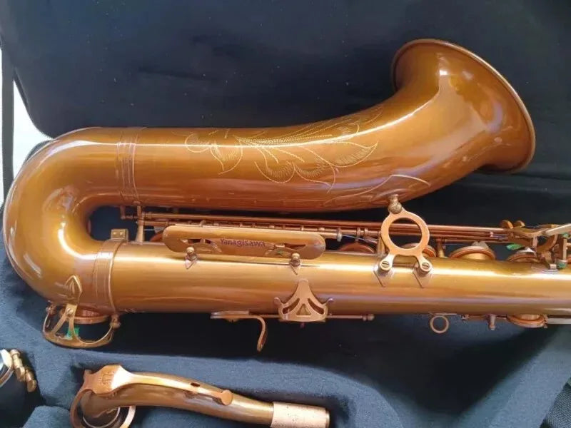 MMOOKA New Tenor Saxophone, High Quality B Flat Antique copper sax With Case