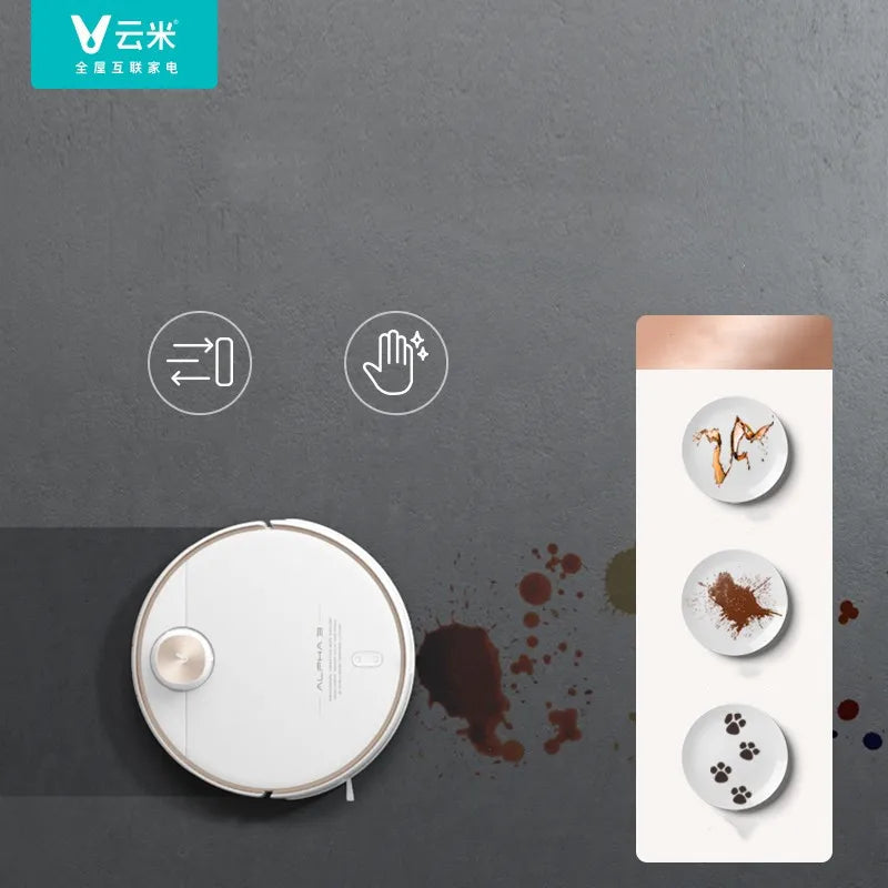 New Viomi Sweeping Robot Three-in-one Sweeping Mop Robot Intelligent Fully Automatic Electrolytic Water Cleaning and Self-drying