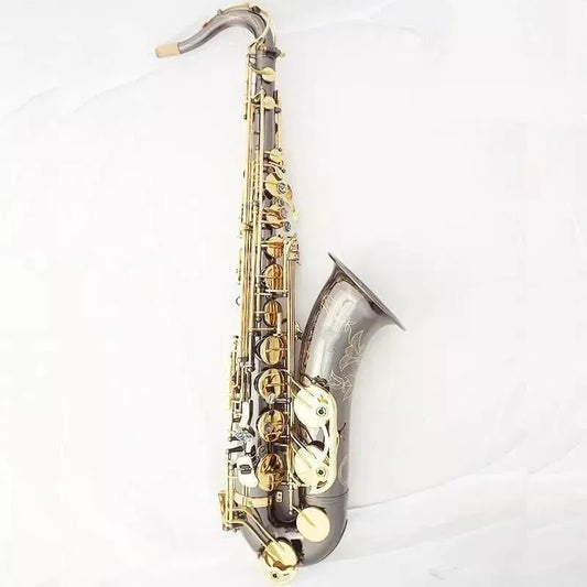 MMOOKA New brass Tenor Saxophone, playing professionally Black nickel gold Sax