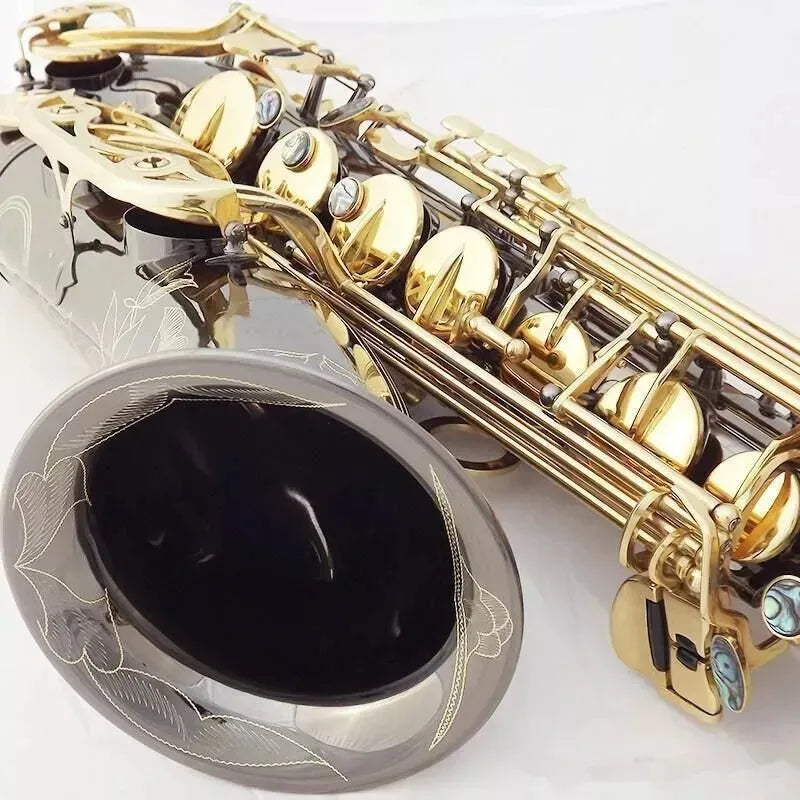 MMOOKA New brass Tenor Saxophone, playing professionally Black nickel gold Sax