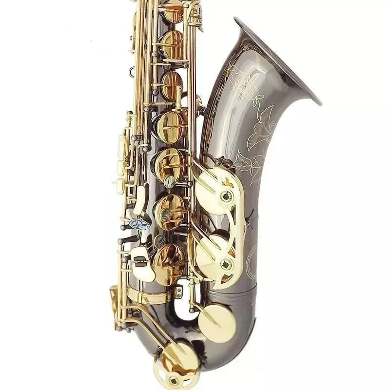 MMOOKA New brass Tenor Saxophone, playing professionally Black nickel gold Sax