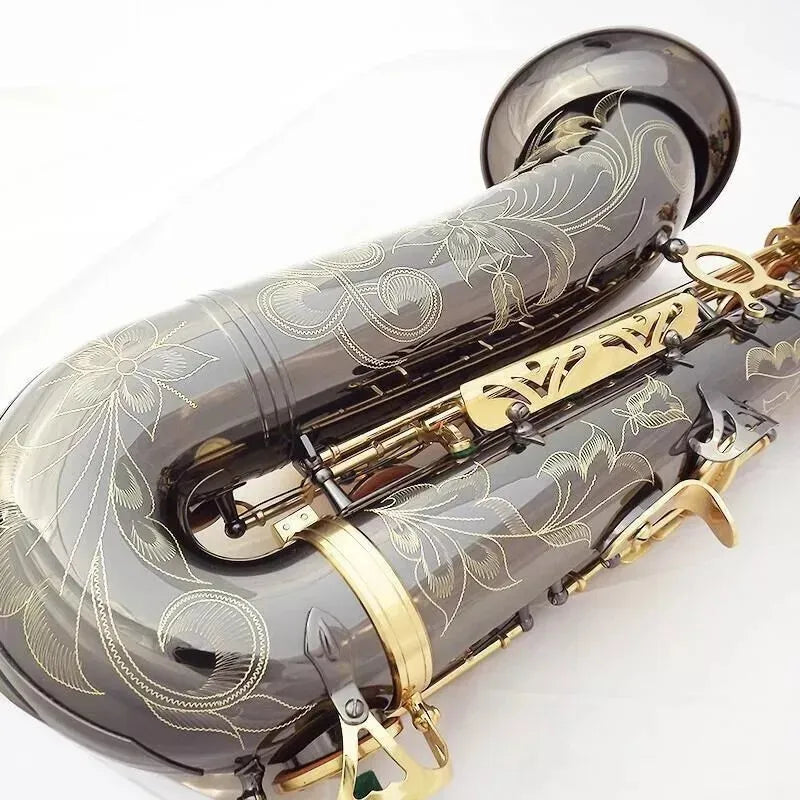 MMOOKA New brass Tenor Saxophone, playing professionally Black nickel gold Sax