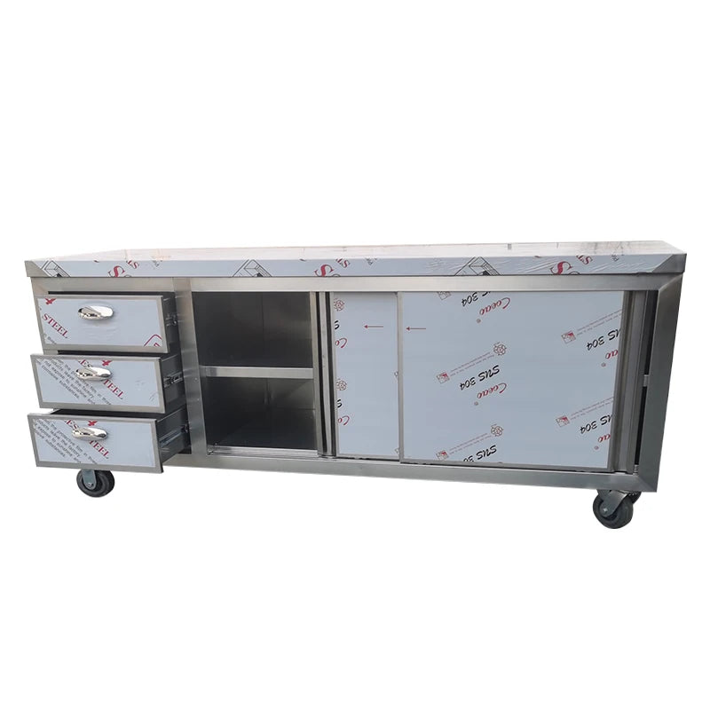 New designed storage cabinet stainless steel commercial stainless steel storage cabinet table stainless steel