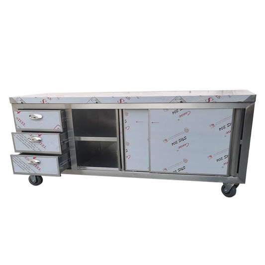New designed storage cabinet stainless steel commercial stainless steel storage cabinet table stainless steel