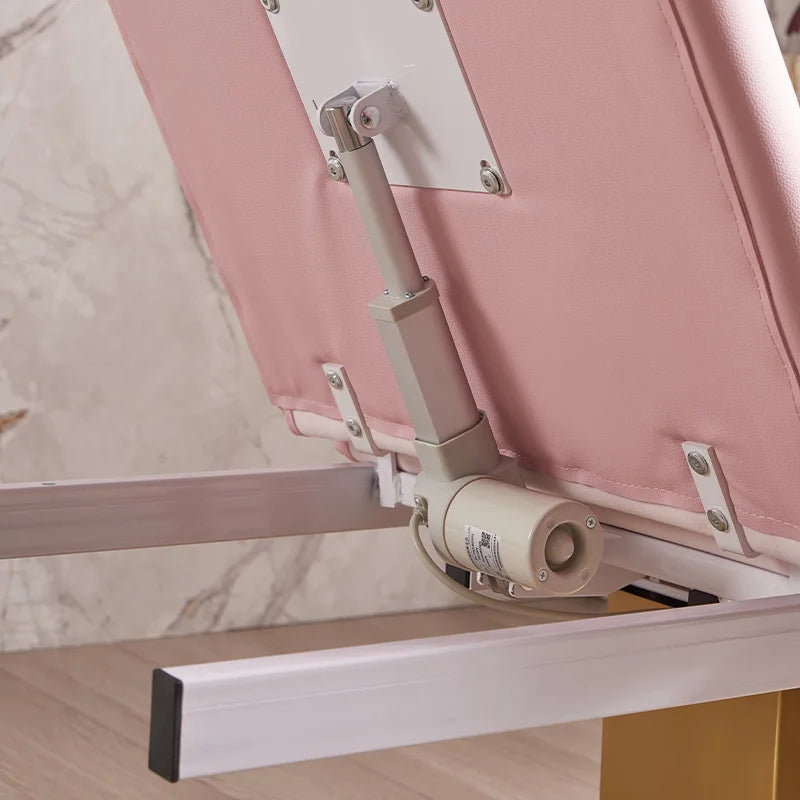 New electric beauty bed, beauty salon gold base massage bed, medical beauty facial bed, beauty eyelash tattoo bed