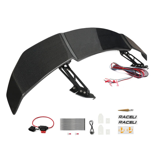New electric spoiler GT car electric spoiler Universal Carbon Fiber electric spoiler