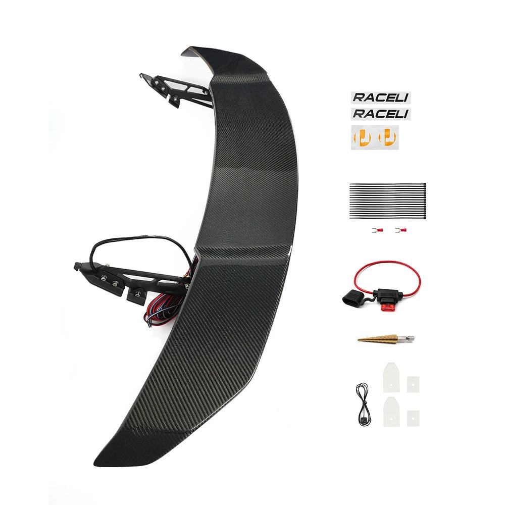 New electric spoiler GT car electric spoiler Universal Carbon Fiber electric spoiler