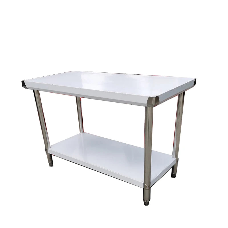 New promotion stainless steel bench kitchen work preparation table with storage cas table for good price