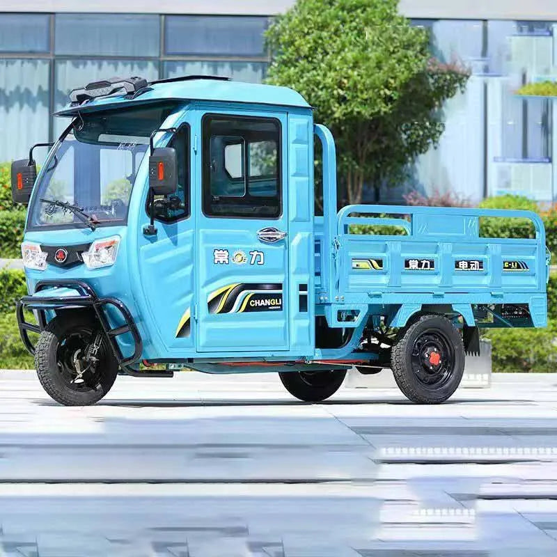New semi enclosed multifunctional rural commuting agricultural high-power electric dual-purpose tricycle