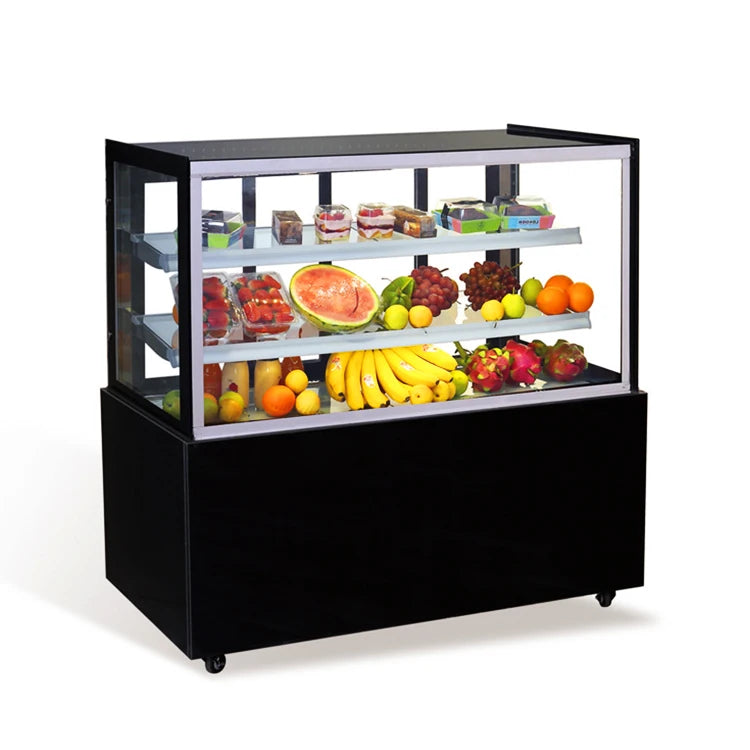 New style glass door cake dessert display refrigerated fresh-keeping cabinet vertical freezer
