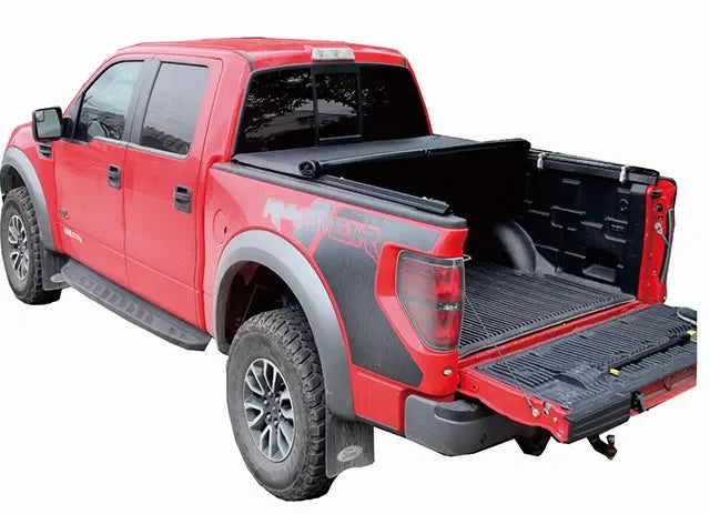 Newest Offroad Aftermarket Parts Aluminum Roll Up Bed Cover Replacement Black Lock Soft Tonneau Cover For Ram 1500 02-18