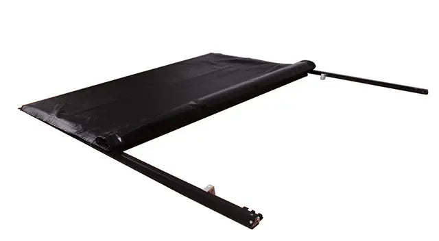 Newest Offroad Aftermarket Parts Aluminum Roll Up Bed Cover Replacement Black Lock Soft Tonneau Cover For Ram 1500 02-18