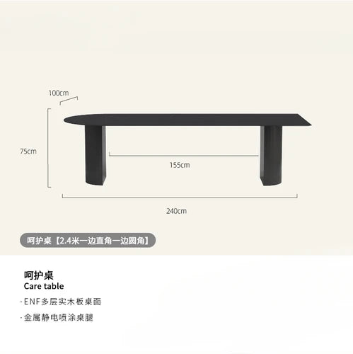 Nordic dining table household modern simple solid wood small apartment European dining table luxury.