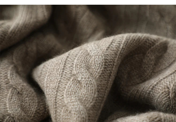 Nordic pure cashmere blanket bed leisure blanket pure color small twisted flower soft skin-friendly moisture-proof winter warm