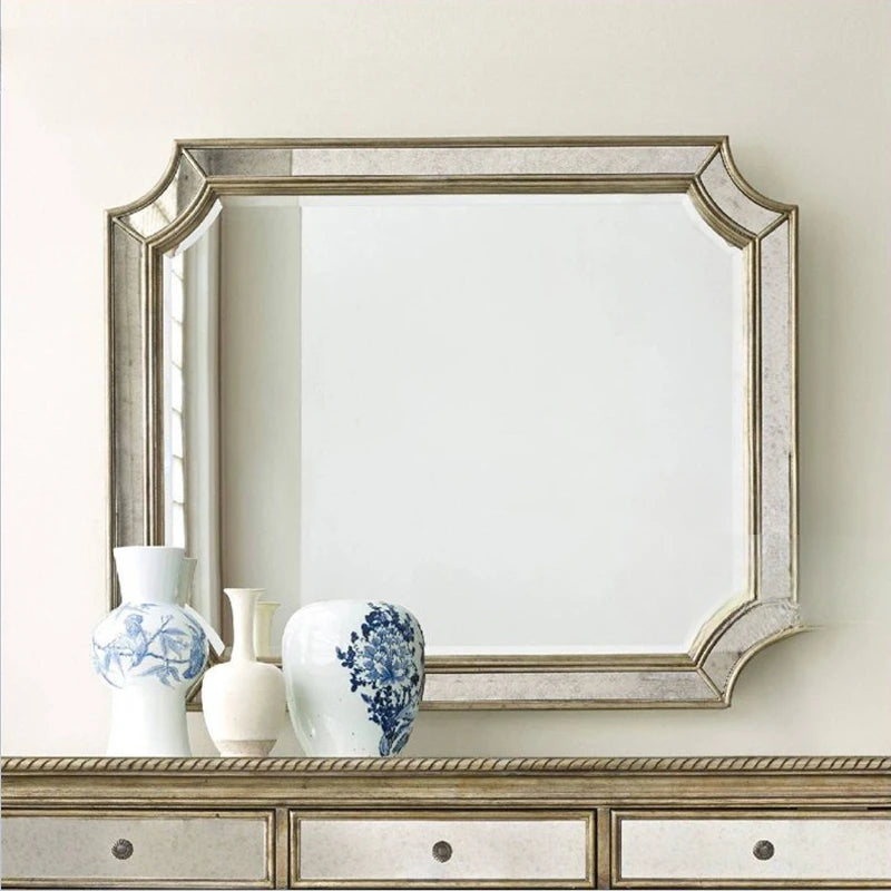 Nordic style three-dimensional decorative mirror hotel entrance bathroom