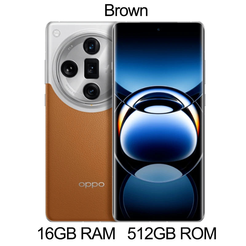 OPPO-Find X7 Ultra Snapdragon 8 Gen3, 6.82 "AMOLED, 120Hz, 5000mAh, 100W SuperVOOC, 50MP Rear Four Cameras, NFC, OTA, Original