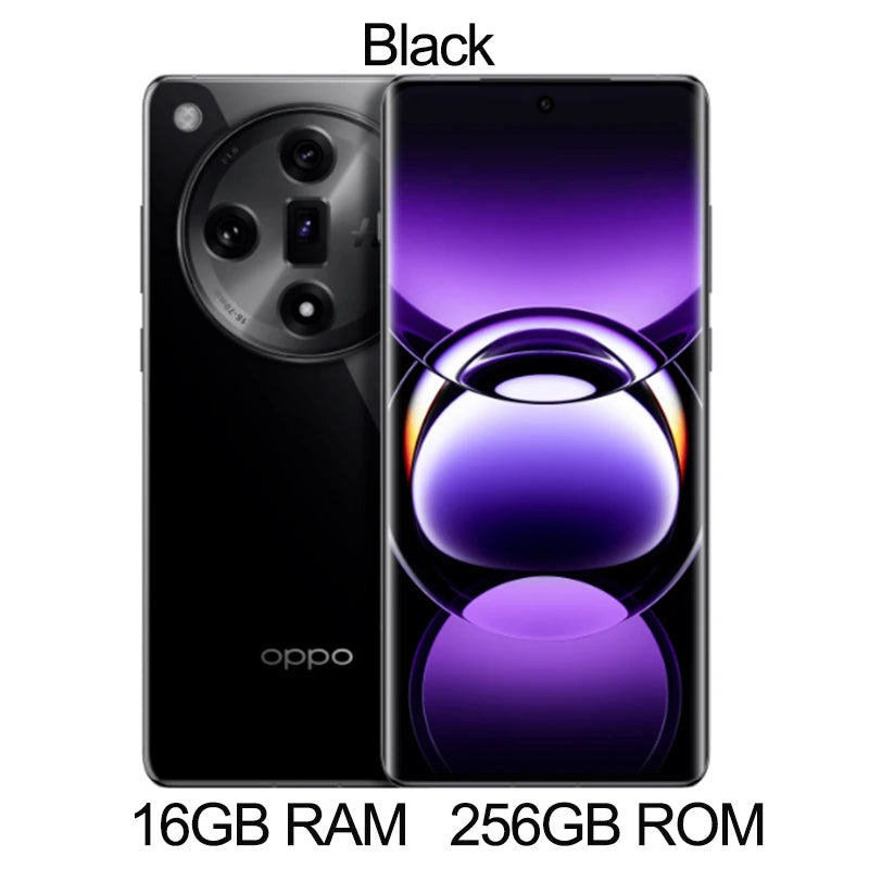 OPPO-Find X7 Ultra Snapdragon 8 Gen3, 6.82 "AMOLED, 120Hz, 5000mAh, 100W SuperVOOC, 50MP Rear Four Cameras, NFC, OTA, Original