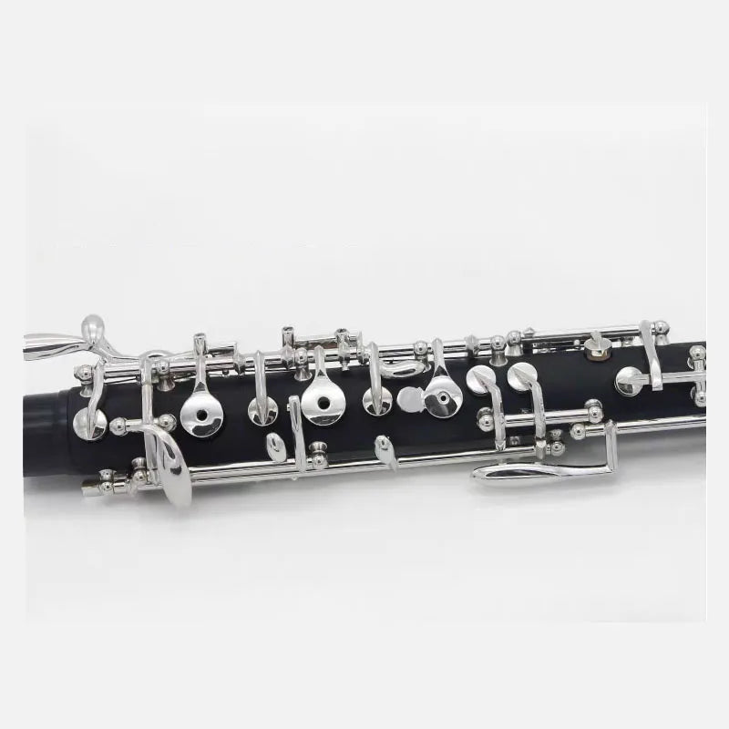 MMOOKA Oboe C-key semi-automatic silver plated button oboe for beginner Use for entry level and grading test Wood wind instrument