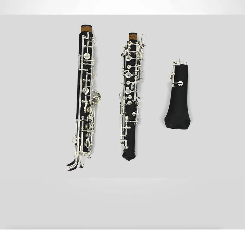 MMOOKA Oboe C-key semi-automatic silver plated button oboe for beginner Use for entry level and grading test Wood wind instrument