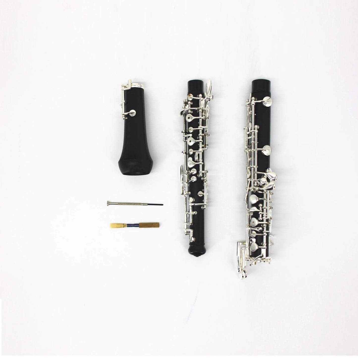 MMOOKA Oboe C-key semi-automatic silver plated button oboe for beginner Use for entry level and grading test Wood wind instrument