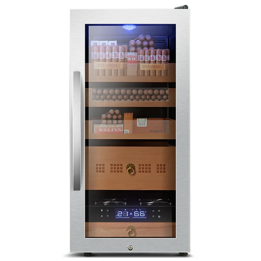 Odino BX-78H Adjustable Layers Wooden Shelf Modern Small Cigar Humidor Cedar Wood