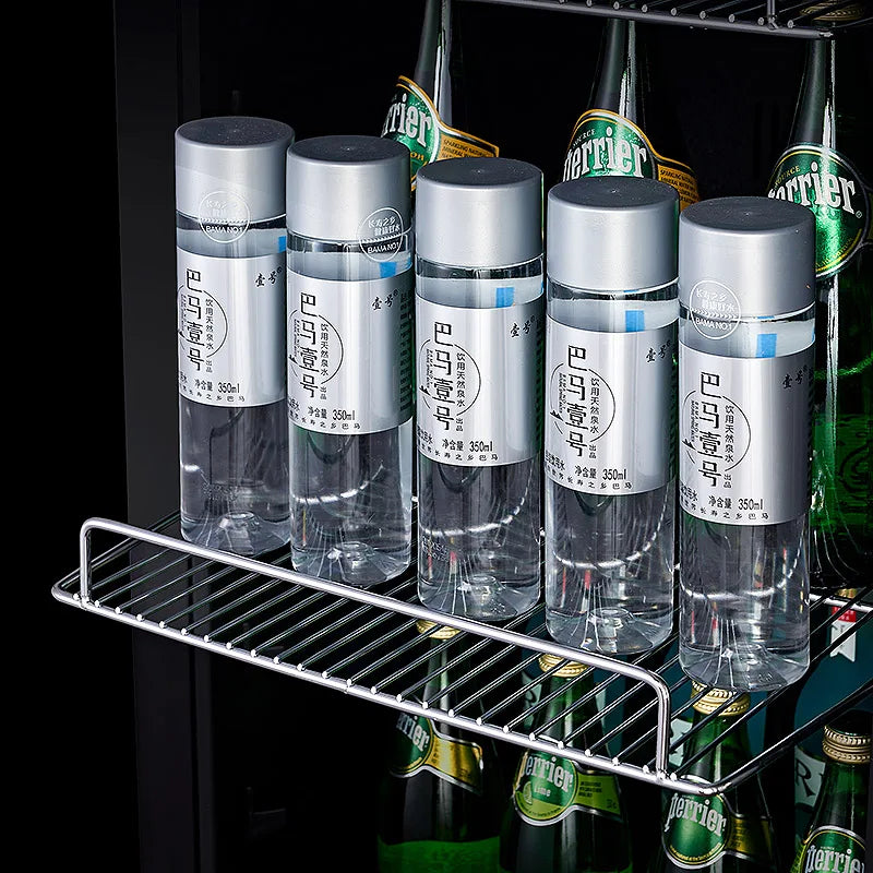 Odino Beverage Cooler Refrigerator-188L Capacity Freestanding with Glass Door-Soda Beer- Compact Drink Fridge for Kitchen office