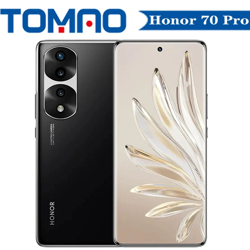 Offical Original New Honor 70 Pro 5G Cell phone Dimensity 8000 6.78" 120Hz  4500mAh 100W Octa Core 54MP Rear Three Cameras NFC