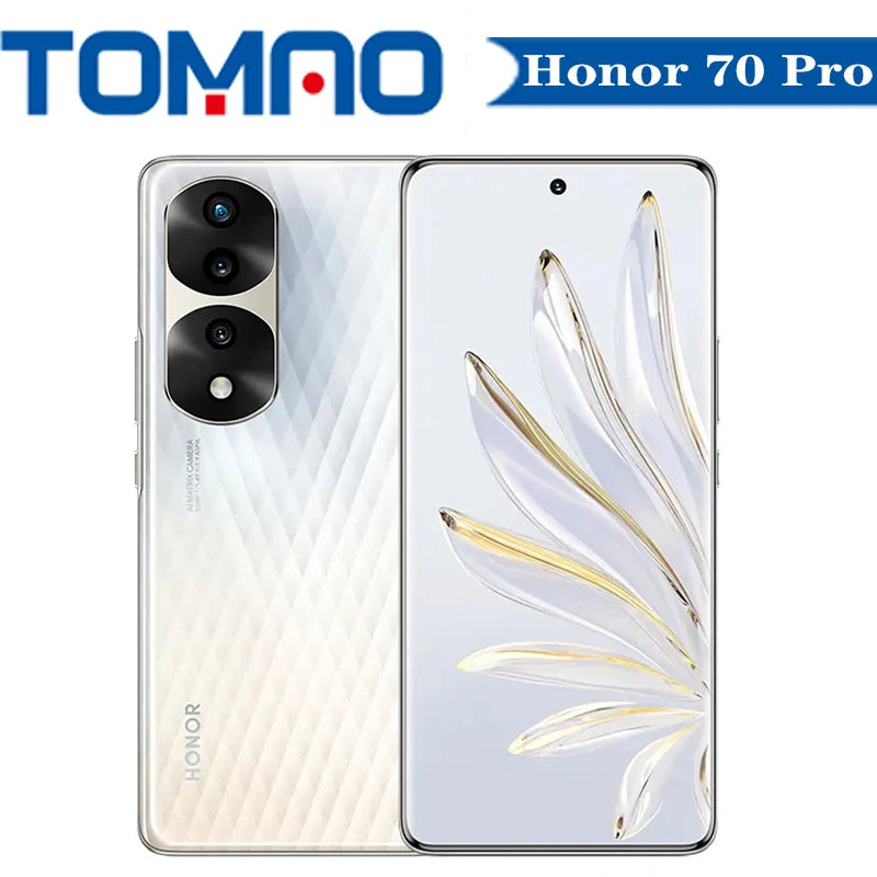 Offical Original New Honor 70 Pro 5G Cell phone Dimensity 8000 6.78" 120Hz  4500mAh 100W Octa Core 54MP Rear Three Cameras NFC