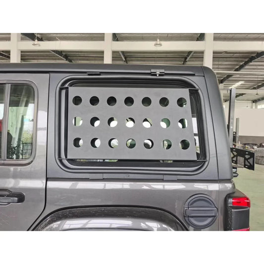 Offroad 4x4 Accessories Rear Door Triangular Window Glass Plate Cover For Wrangler JL Auto Parts