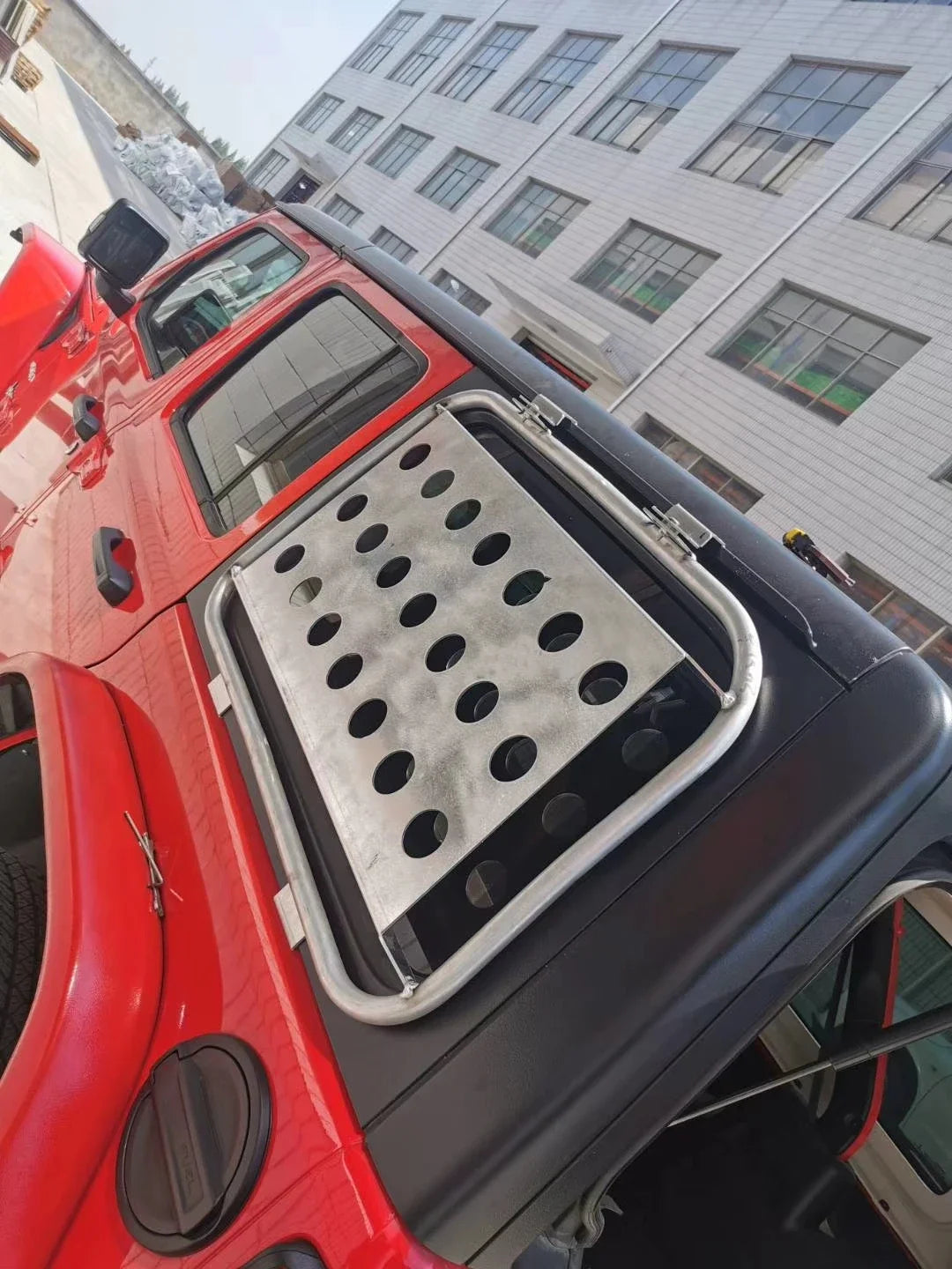 Offroad 4x4 Accessories Rear Door Triangular Window Glass Plate Cover For Wrangler JL Auto Parts