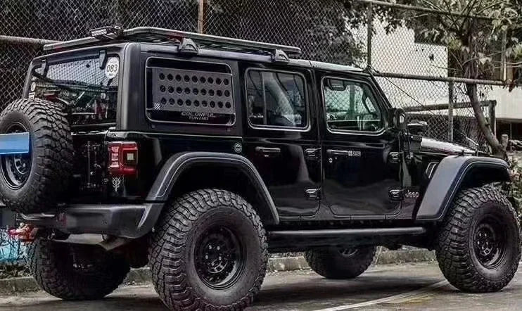 Offroad 4x4 Accessories Rear Door Triangular Window Glass Plate Cover For Wrangler JL Auto Parts