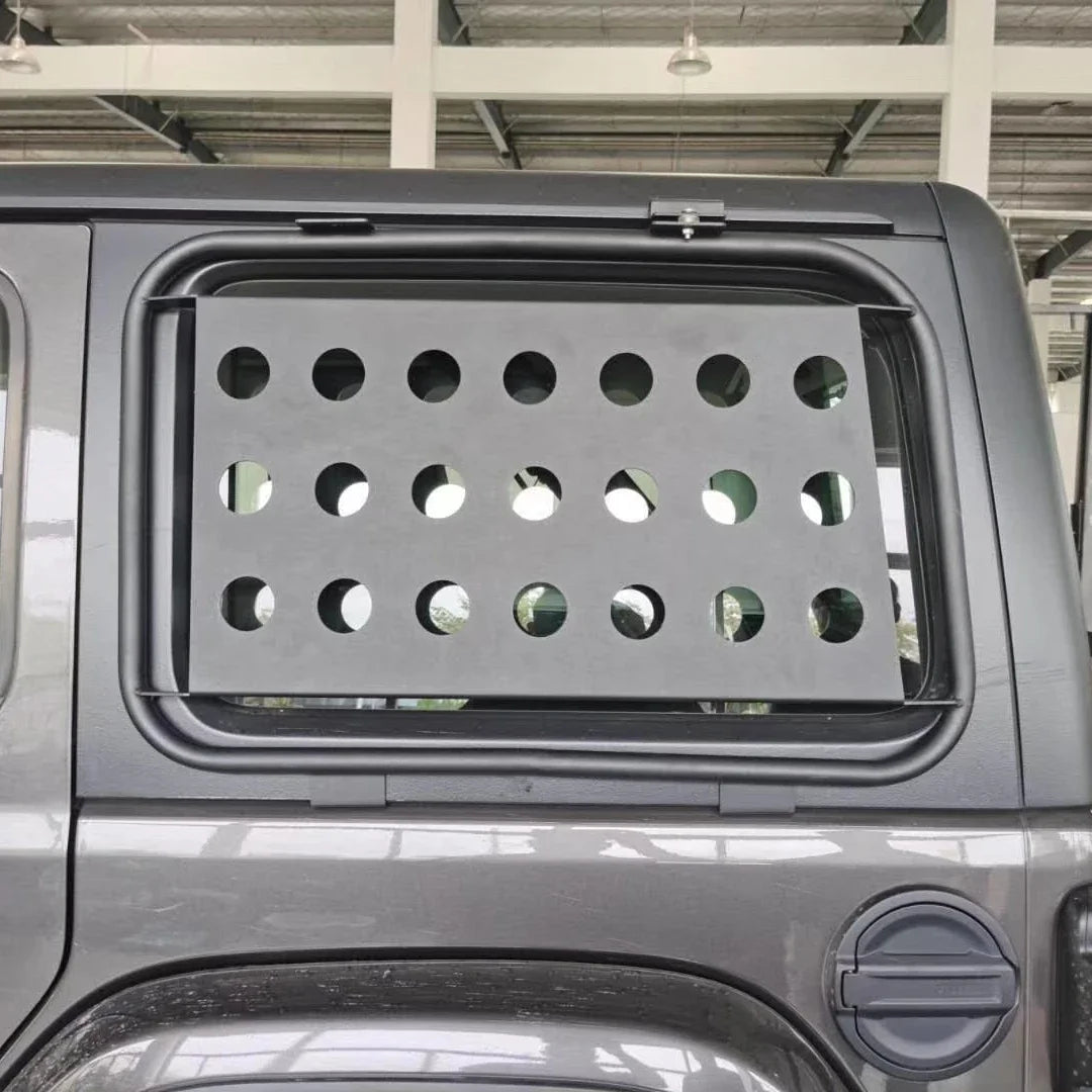 Offroad 4x4 Accessories Rear Door Triangular Window Glass Plate Cover For Wrangler JL Auto Parts
