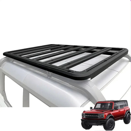 Offroad 4x4 Auto Part Steel chrome Roof rack for Ford bronco 2021 2022 2023 Car accessories roof luggage