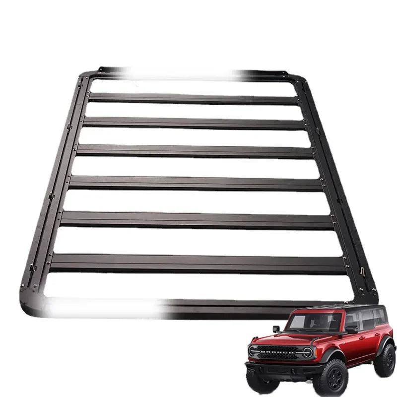 Offroad 4x4 Auto Part Steel chrome Roof rack for Ford bronco 2021 2022 2023 Car accessories roof luggage