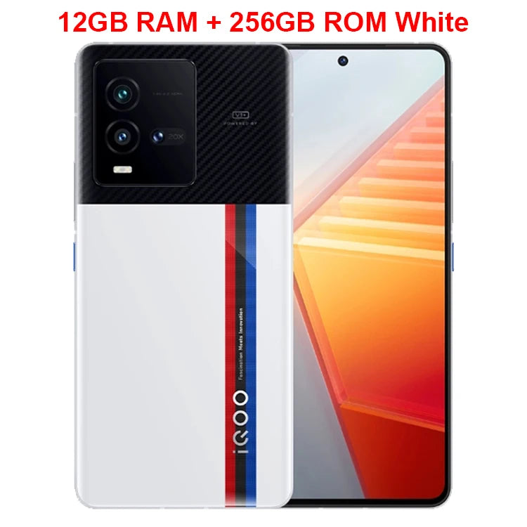 Original IQOO 10 5G Mobile Phone 6.78" AMOLED 120Hz Screen Snapdragon 8+ Gen 1 Android 12 4700mAh Fast Charging 120W Smartphone