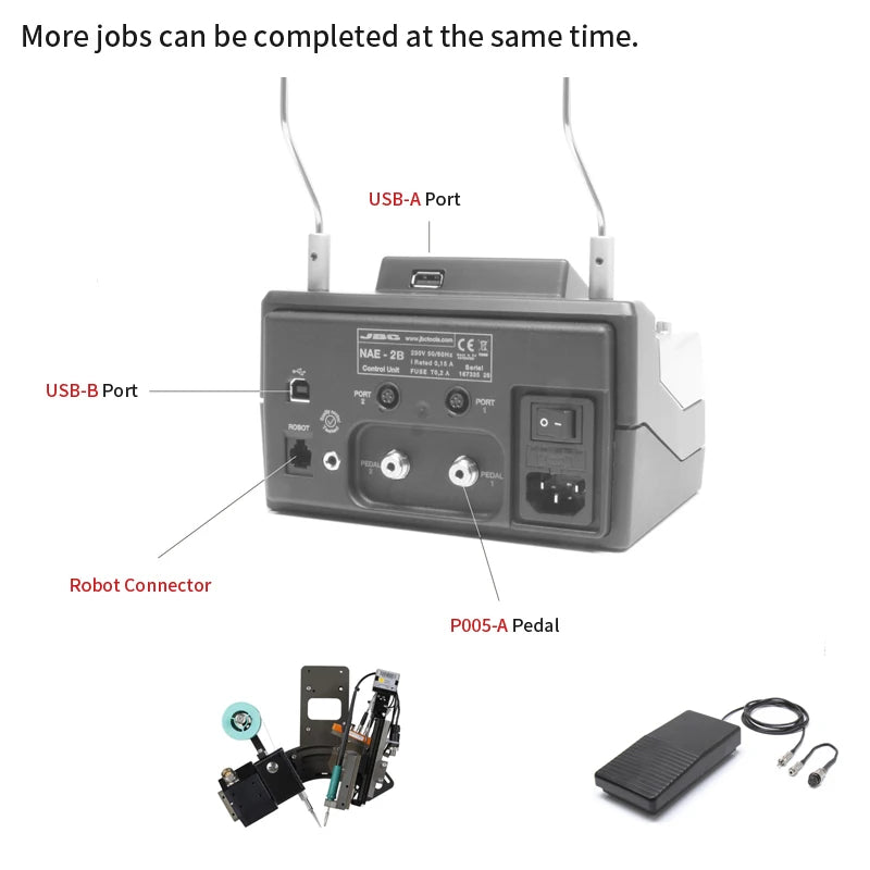 Original JBC NANE-2C Soldering Station Nano Duplex Rework Welding Equipment Use C115 Soldering Iron Tips Mobile Phone BGA IC SMD
