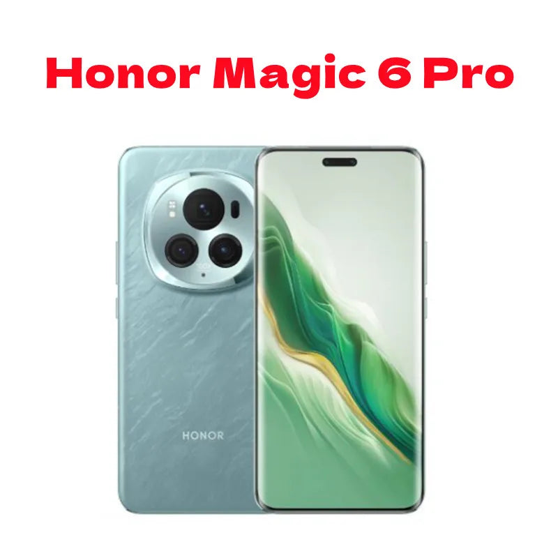 Original New Honor Magic 6 Pro 5G Mobile Phone 5600mAh Battery 80W 6.80" OLED 120Hz 50MP Rear Three Camera Android 14 NFC