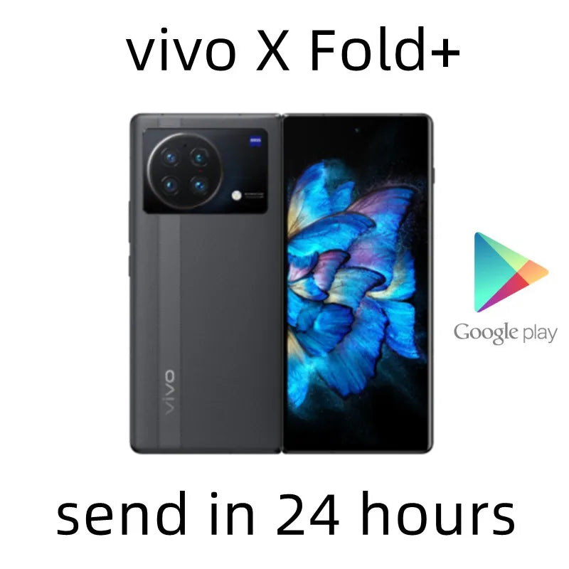 Original New VIVO X Fold + Plus 5G Cell Phone 8.03inch AMOLED Snapdragon 8+ Gen1 4730Mah 80W Dash Charge NFC Android 12