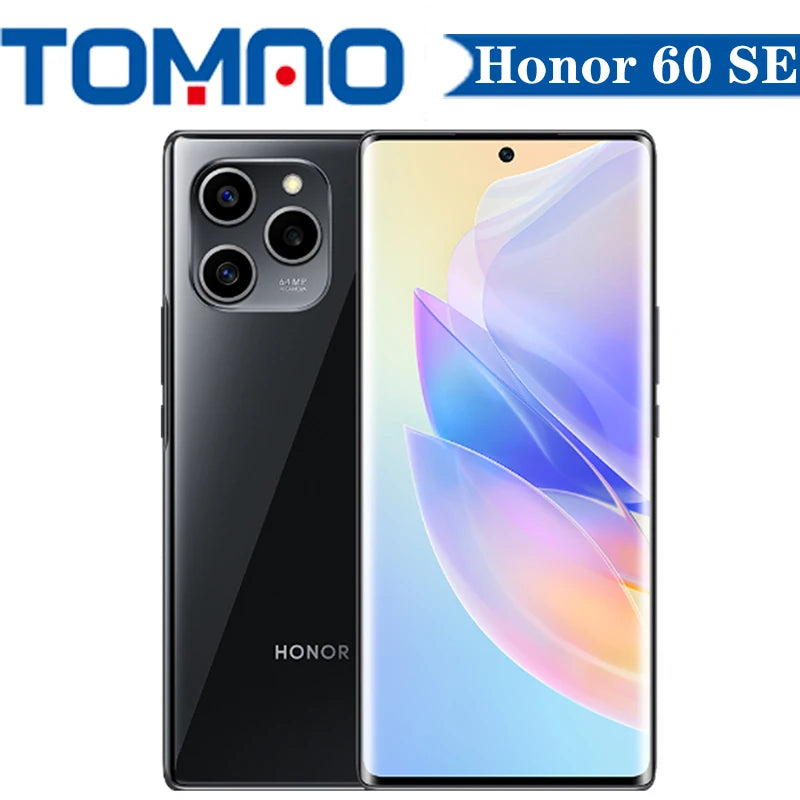 Original Official New Honor 60 SE 5G SmartPhone 6.67'' 120Hz Screen Dimensity 900 4300mAh Battery 66W Super Charge 64MP Camera