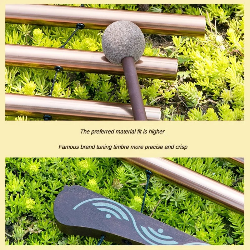 MMOOKA Outdoor Chimes Musical Instruments Percussion Sound Healing Hand Cranked Sound Bundle Children's Bell Meditation Accessories