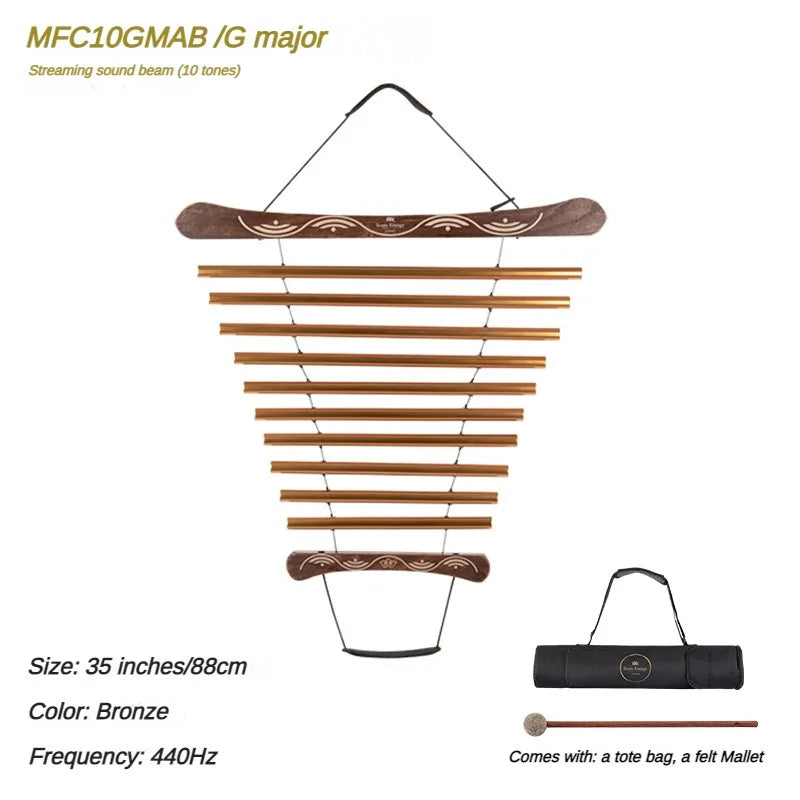 MMOOKA Outdoor Chimes Musical Instruments Percussion Sound Healing Hand Cranked Sound Bundle Children's Bell Meditation Accessories